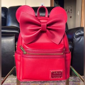 Loungefly Minnie Mouse Red Backpack Brand New